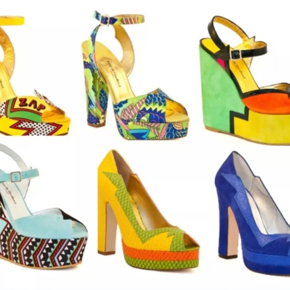 Terry de Havilland 2013 Totem 1 Style Platform Open Toe Heels Shoes Size 38 NWB - Picture 11 of 12